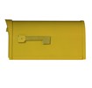 Mid Modern Dylan Curbside Mailbox Yellow Side View